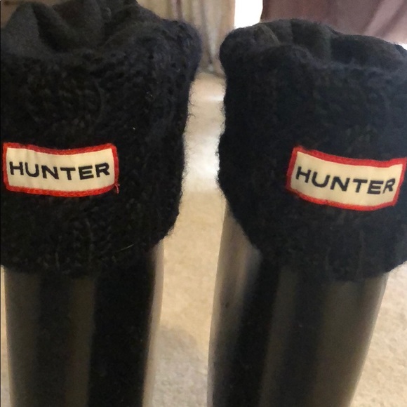 Black gloss boots with socks - Picture 4 of 9